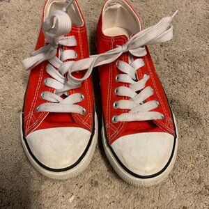 S-3 Classic Canvas Fashion Sneakers Shoes Red GB3001 Women Size 7